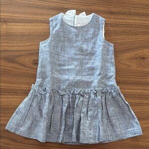Il Gufo Gray Pleated Sundress Casual
